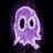 purple ghost cartoon 48 x 48 icon
