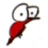 small red bird buddy icon