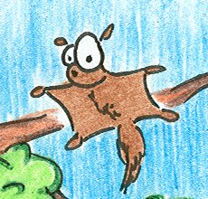 flying squirrel avatars for xanga myspace msn messenger 100 px