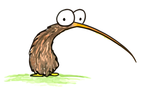 Cartoon Kiwi bird