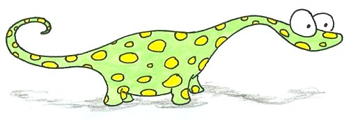 cartoon dinosaur