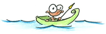 cartoon monkey in a boat