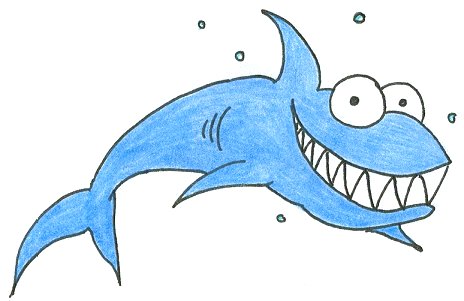 cartoon shark