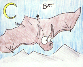 cartoon bat