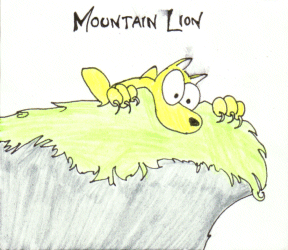 cartoon mountain lion